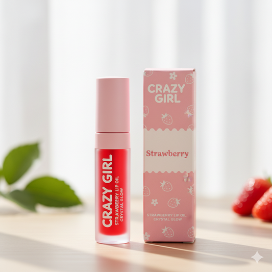 Strawberry Lip Oil (Crystal Glow)