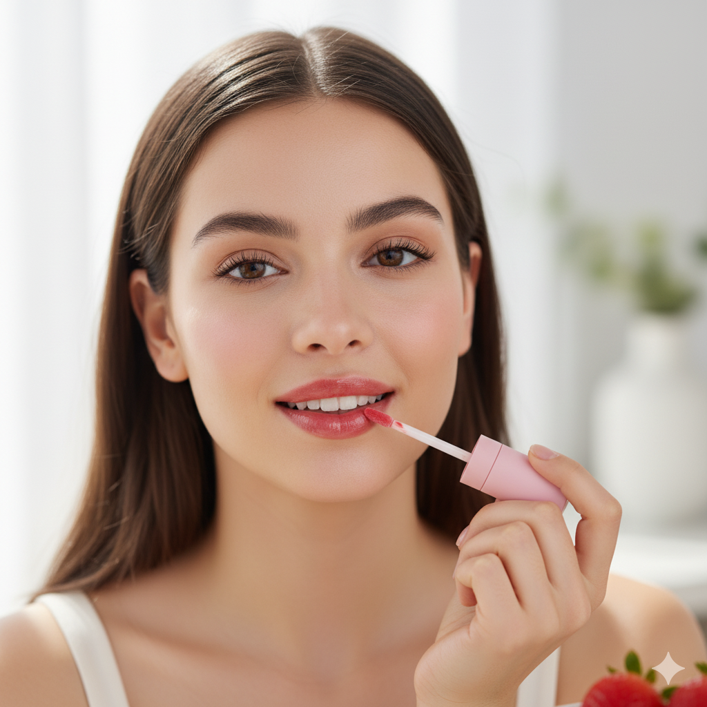 Strawberry Lip Oil (Crystal Glow)